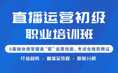 北京直播運營初級職業(yè)培訓(xùn)班課程